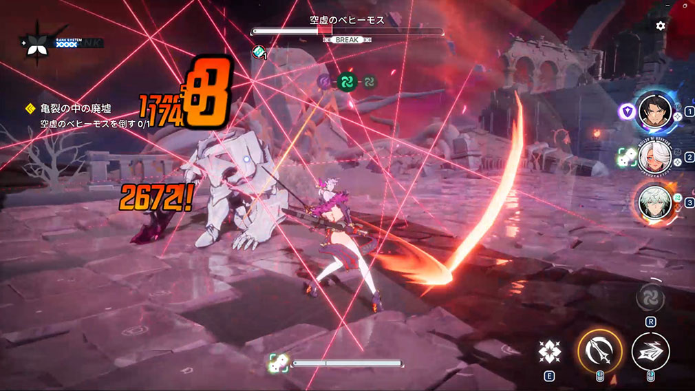 リミットゼロ ブレイカーズ(LIMIT ZERO BREAKERS) 『元素スキル』発動スクリーンショット