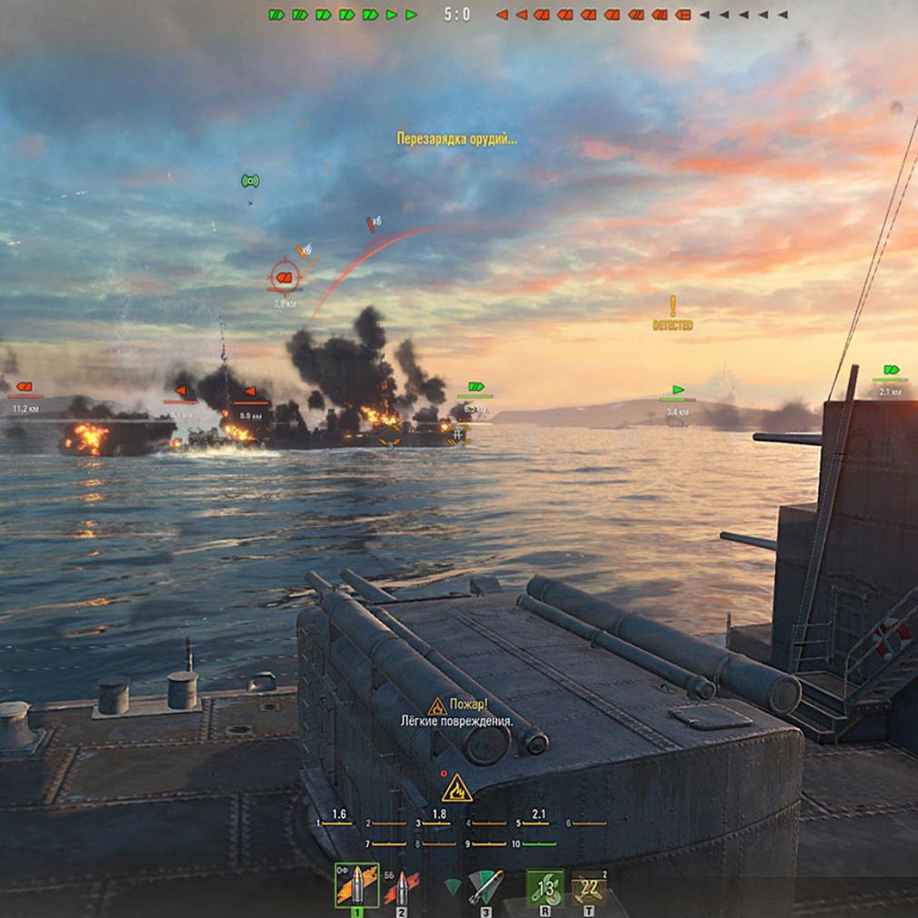 World of Warships(ワールドオブウォーシップス)WoWs バトルスクリーンショット