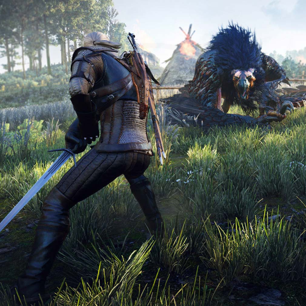 The Witcher 3 Wild Hunt（ウィッチャー3 ワイルドハント）　魔法ある世界のバトルスクリーンショット